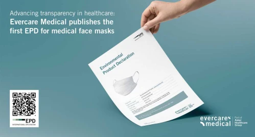 Evercare Medical publiceert eerste Environmental Product Declaration (EPD) voor medische mondmaskers